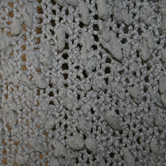 ALTAR'D STATE Cardigan Open Front Textured Long Waterfall Ruffle Front Gray L - Picture 3 of 13